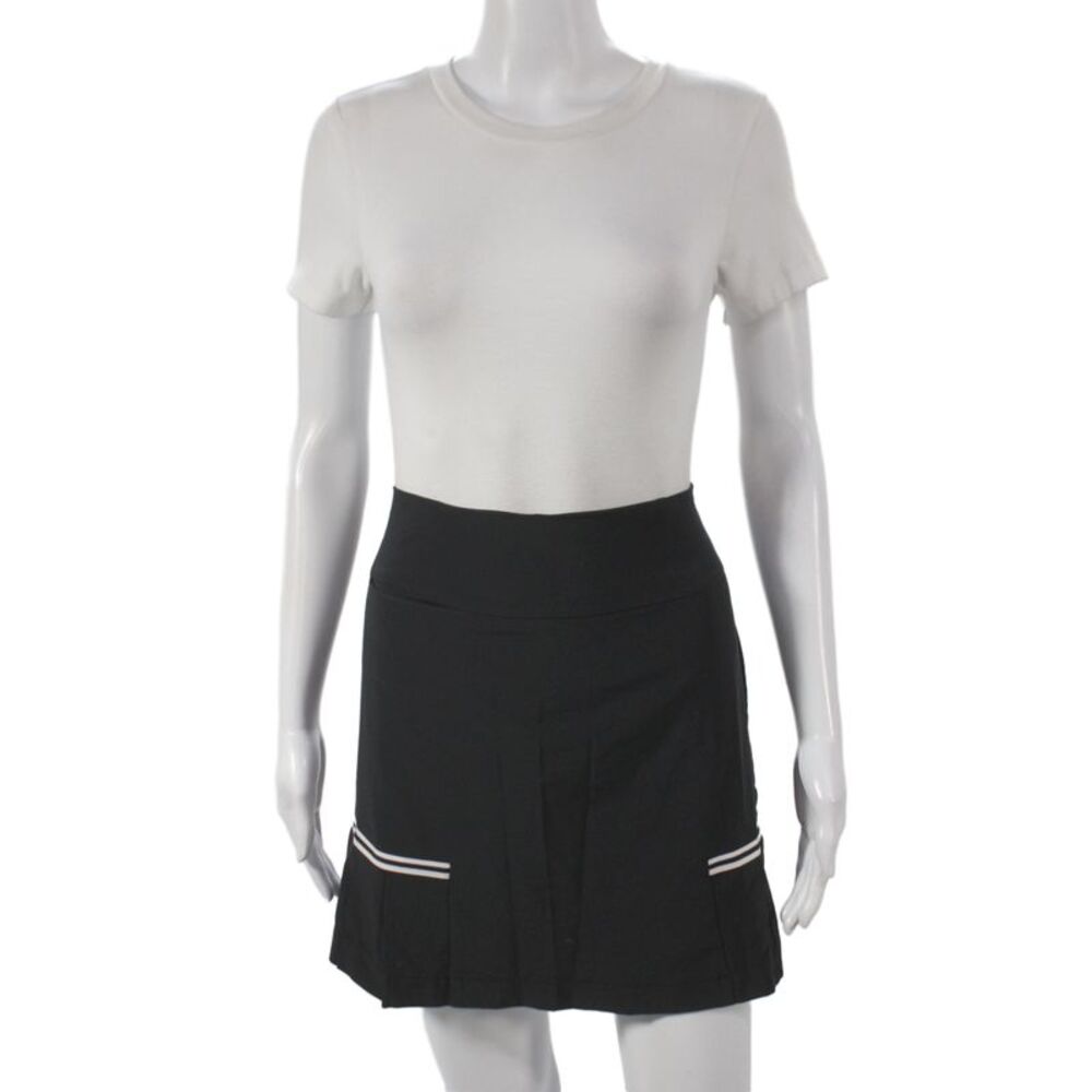 Golftini Womens Athletic Black Skort Short Zip Golf Size 4